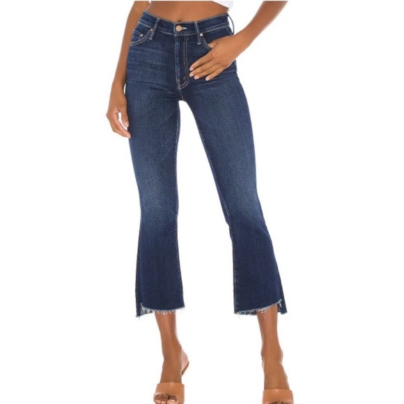MOTHER Denim - MOTHER The Insider Crop Step Fray Bootcut Jeans Home Movies Denim Size 24